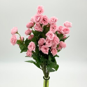 Small Roses Bunch Craft Roses Pink Roses Wedding Decor Light Pink Artificial Roses Bouquet Event Decor Floral Accessories Rose Floral Decor