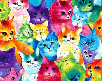 Bunte Katze Kunst Etsy