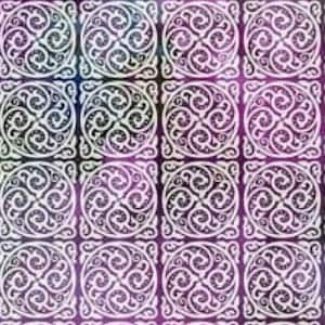 Cotton fabric Celtic check lilac ornaments diamonds flowers patchwork fabric quilt fabric bag fabric table runner decoration 0.5 m