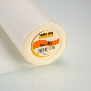 SOLUFIX fleece, embroidery backing, water-soluble embroidery backing, self-adhesive embroidery backing, fixable, Freudenberg, embroidery, 0.30 m