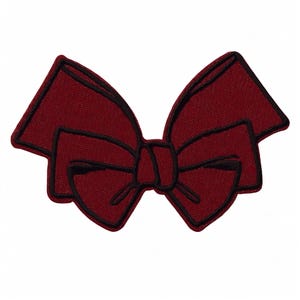 Opstrijkbare strikpatch, bordeauxrood, opstrijkapplicatie voor kleding, tassen, jassen, Mono Quick