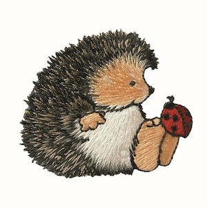 Iron-on patch hedgehog ladybug, patches, sewing accessories, patches