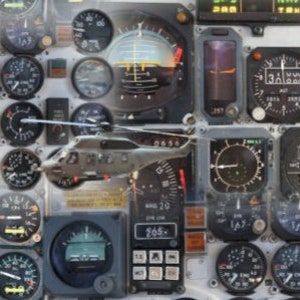 Pilot, Jersey, COCKPIT, Hubschrauber, Helikopter, Baumwolle, Stoff, 0,50m Bild 1