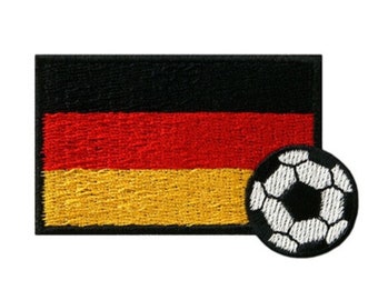 Bügelbild Deutschland Fußball, Patch, Nähzubehör, Nähzutaten, Europameisterschaft