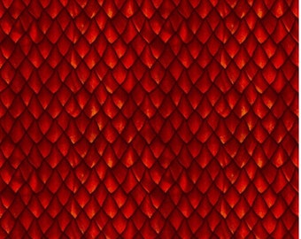 Baumwolle Drachenschuppen, Drachen, Dragon, Drachenhaut, Schuppen, Panzer, Schuppenpanzer, rot, nähen, Webware, Stoff, 0,30m