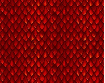 Cotton dragon scales, dragon, dragon, dragon skin, scales, armor, scale armor, red, sewing, fabric, 0.30 m