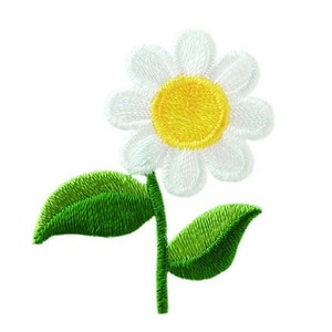 Iron-on picture daisy marguerite flower, patches, iron-on pictures, patches, patches, iron-on patches