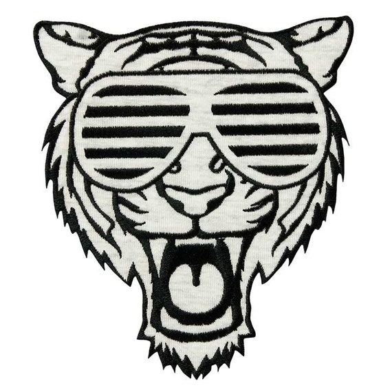 Tiger Tiger With Glasses Glasses Patches Ironing Image Etsy
