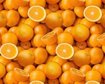 Tela de algodón naranja: tela de invierno para cocina y decoraciones navideñas, patchwork, colchas, caminos de mesa, cojines de costura, 0,5 m