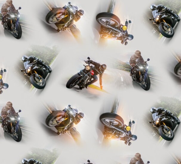 Baumwolle Motorrad Motorradfahrer Biker Speed Junkies