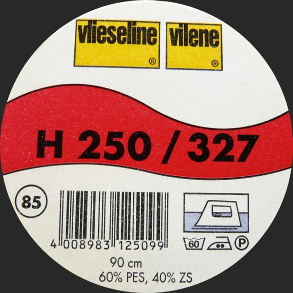 Vlieseline H250/327, schwarz, Freudenberg, nähen, 0,50m