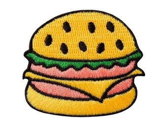 Strykmärke för hamburgare, lappar, sömnad, lagning, stryköverföringar