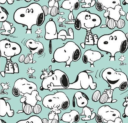 0,30 M, GOTS Etsy , Peanuts, Snoopy, Woodstock, Jersey, Certified, - Fabric Happiness