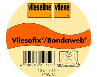 Vlieseline, Vliesofix, Bondaweb, to apply/iron on, patches, application, uni, white, Freudenberg, 0.50 m
