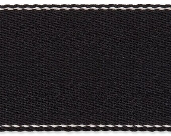 Prym Gurtband 40 mm schwarz – Taschengurtband Upcycling, Meterware für Taschenriemen, Rucksackgurt, Schultergurt, Gürtel, 0,5 m