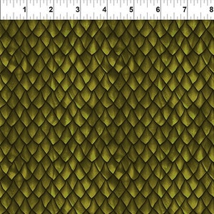 Cotton dragon scales, dragon, dragon, dragon skin, scales, armor, scale armor, green, patchwork fabric, fabric, 0.30 m