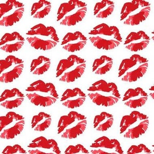 Cotton lips kissing mouth red, mouth sewing, mouth, pouty lips, kiss me, lipstick, kisses, patchwork fabric, fabric, 0.50 m