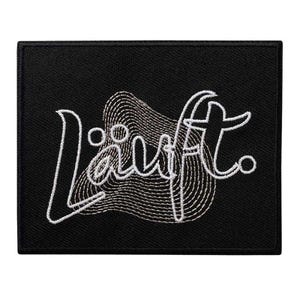 Iron-on patch RUNS, label, patch, iron-on, appliqué, patches, sewing, patching, sewing accessories, sewing supplies