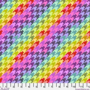 Tkanina bawełniana w pepitkę, Cosmic – Tula Pink Untamed Sweet Tooth Cosmic, tkanina patchworkowa FreeSpirit na kołdry, torby, poduszki, 0,5 m