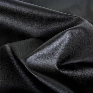 Kunstleder SCHWARZ uni nähen, Stoff, 299, 0,30m