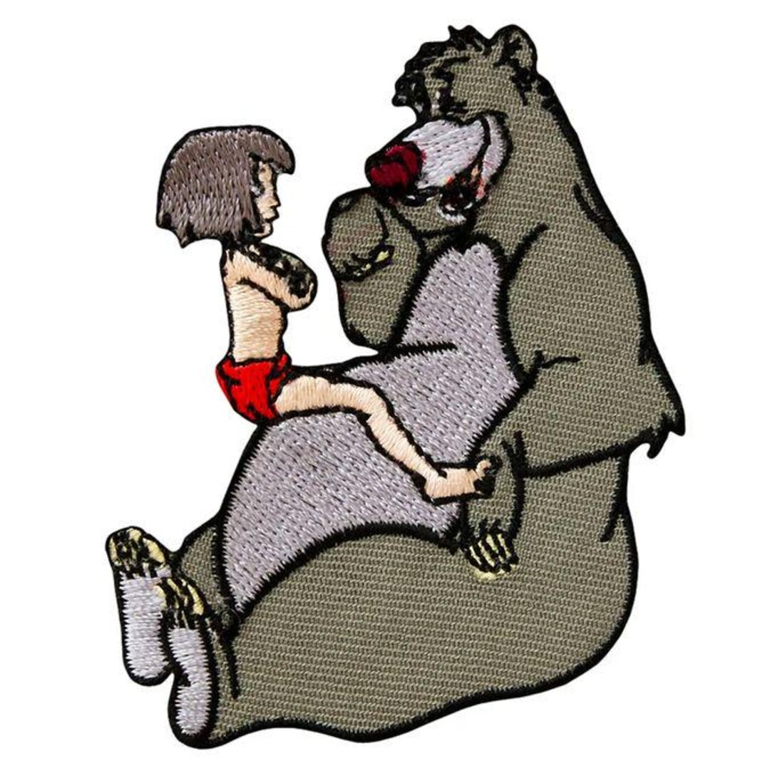 Iron-on Patch Jungle Book Baloo, Sewing, Patches, Sewing Accessories ...