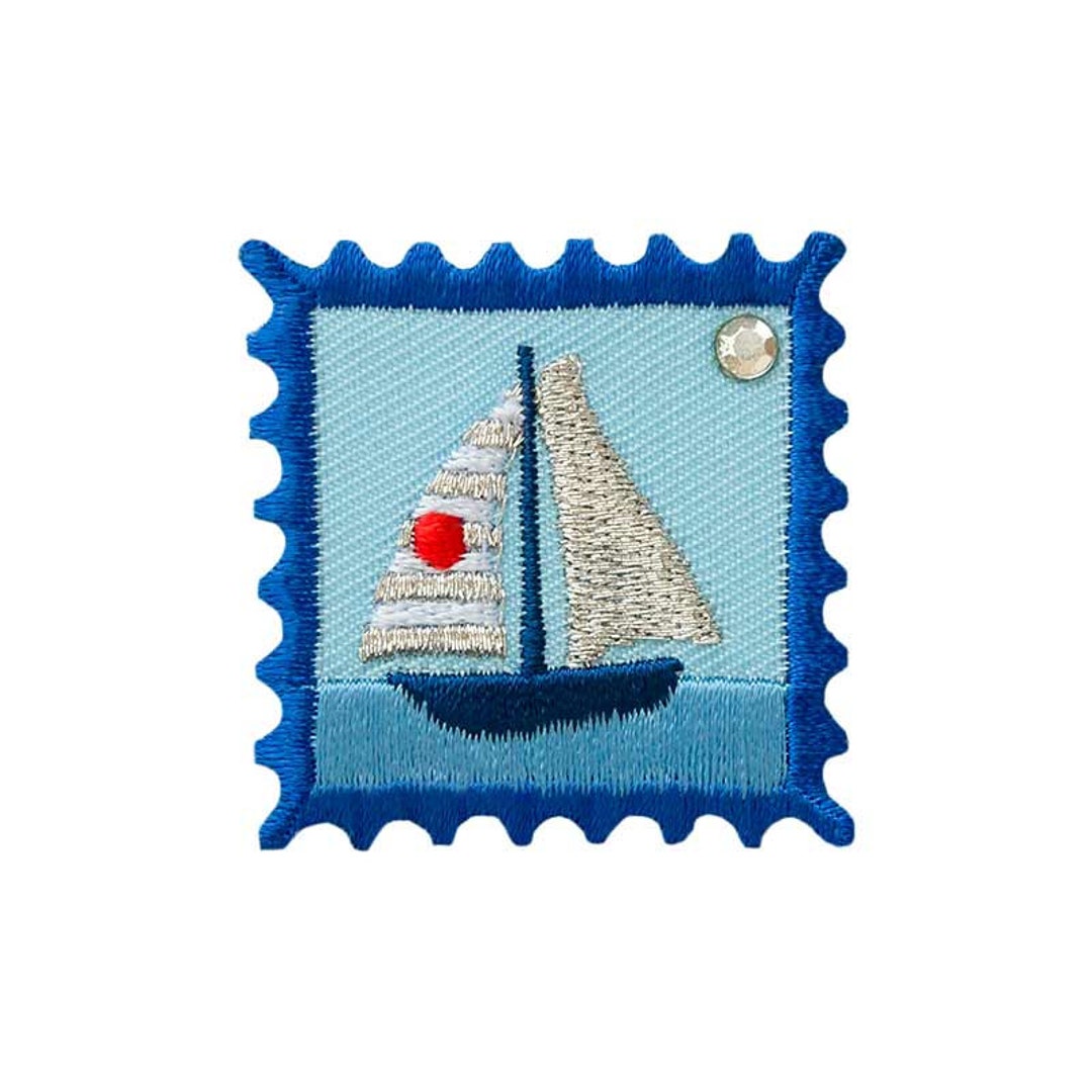 PatchMommy Segelboot-Aufnäher – Bügelbild Für Kleidung, Jeans & Rucksäcke