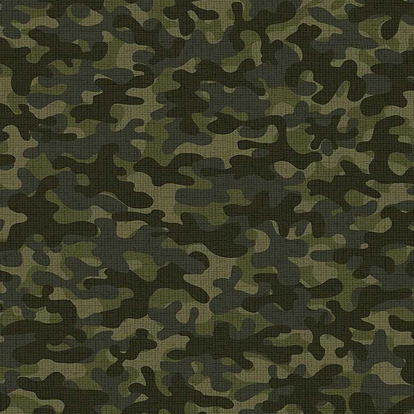 Baumwolle Camouflage nähen Tarnung, grün, Tarnmuster, Patchworkstoff, Stoff