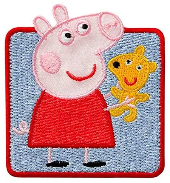 Peppa Pig mit Teddy Peppa Peppa Pig Peppa Wutz Patches B gelbilder Flicken Aufb gler