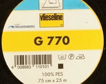 Vlieseline G770 Gewebeeinlage nähen SCHWARZ, sehr vielseitig, 0,50m