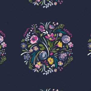 Cotton blossoms flowers sewing floral, patchwork fabrics, fabric, 0.50 m
