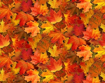 Baumwolle Blätter METALLIC, Laub Herbst, mit feinem Goldrand, Ahornbaum, Amberbaum, nähen, Stoff, 0,50 m