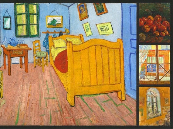 7 Motifs Vincent Van Gogh Vincent S Bedroom In Arles Panel Digital Fabric Cotton