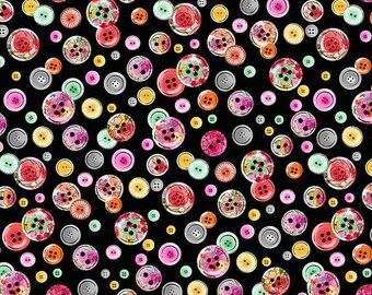 Cotton buttons button sewing accessories, closure buttons, sewing, small flowers, sewing, patchwork fabric, fabric, 0.50 m