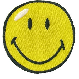 Iron-on patch smiley, patches, sewing accessories, patches