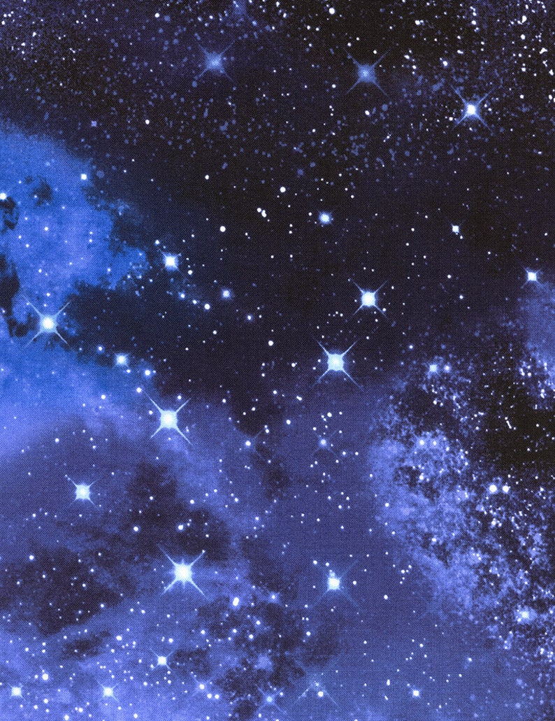 Baumwolle Galaxie, Galaxy, Sterne, Himmel, Universum, Weltall, nähen, Baumwollstoff, Stoff, 0,50m Bild 1