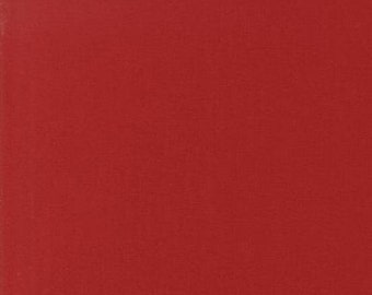 Coton ROUGE, uni, 352 Ruby, Robert Kaufman, Kona®, tissu patchwork, tissu, 0,50 m