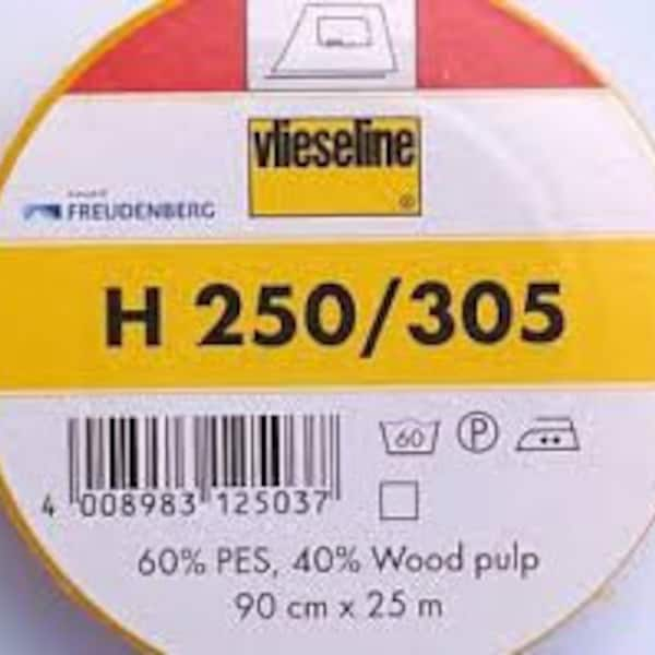 Vlieseline H250/ 305, H 250, bianco, cucito, Freudenberg, ingredienti per cucire, 0,30 m