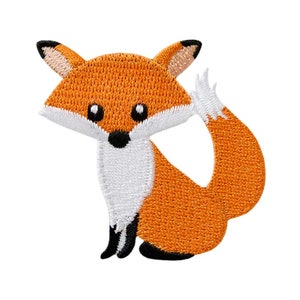 Patches fox fox forest animal, animal, patch, iron-on image, iron-on patch, appliqué, patch, for ironing on, sewing