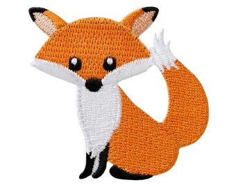 Patches fox fox fox woodland animal, animal, applique, iron-on patch, iron-on patch, appliques, patches, for ironing on, sewing
