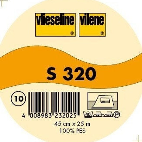 Vlieseline saddle pad interlining S320, 90 cm wide, white, saddle pads, hats, bags, Freudenberg, sewing, 0.50 m