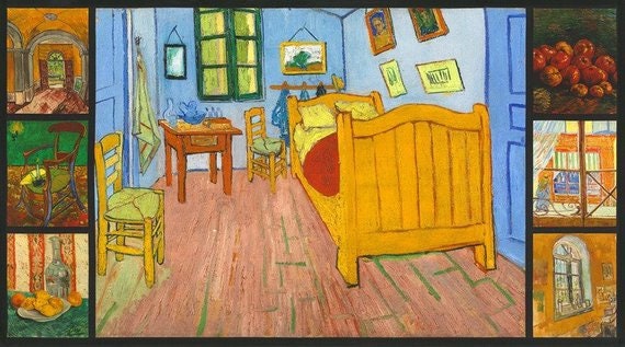 7 Motifs Vincent Van Gogh Vincent S Bedroom In Arles Panel Digital Fabric Cotton