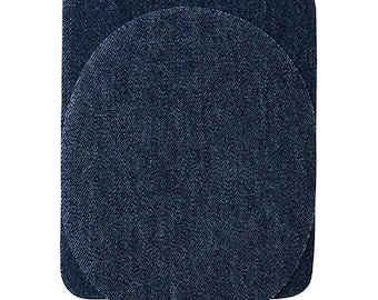 Jeans, toppe per ginocchia, CONFEZIONE RISPARMIO, 4 pezzi, toppe per gomiti, toppe, toppe per jeans, blu scuro, 200, toppe, toppe termoadesive