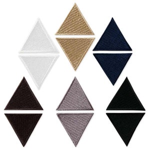 2 triangles iron-on patches, appliques, iron-on patches, patches, for ironing on, sewing