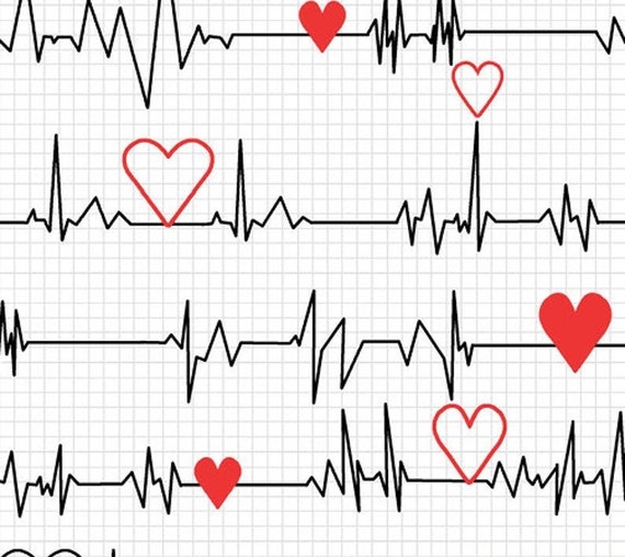 Cotton ECG Heart Sounds Lifeline Heart Palpitations, Heartbeat