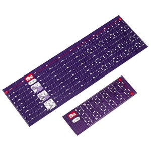 PRYM ironing ruler 2 pieces, HEAT RESISTANT, for all types of hems, universal, sewing accessories, haberdashery, material, tool