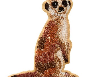 Meerkat animal patch iron-on patch applique patches iron-on
