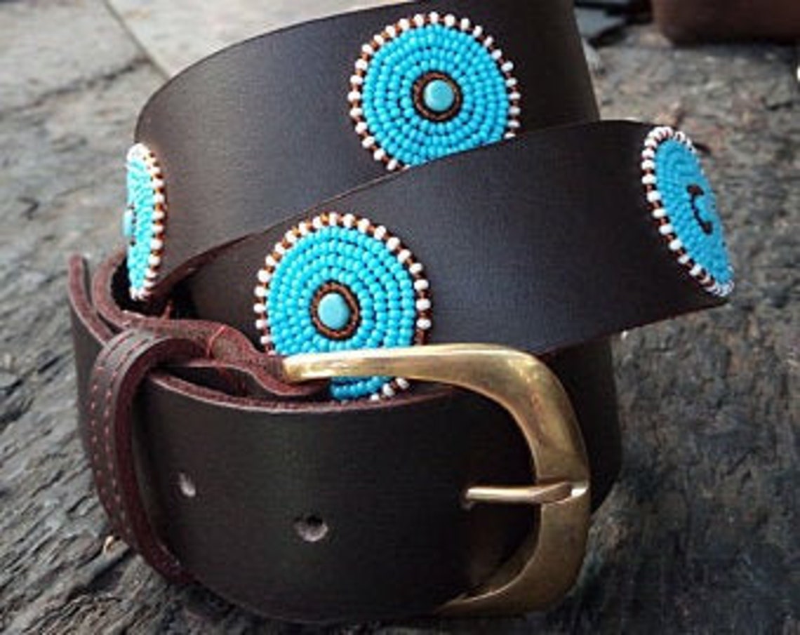 Maasai Belt Leather Belt Beaded Belt Kenyan Belt Handmade Etsy Australia