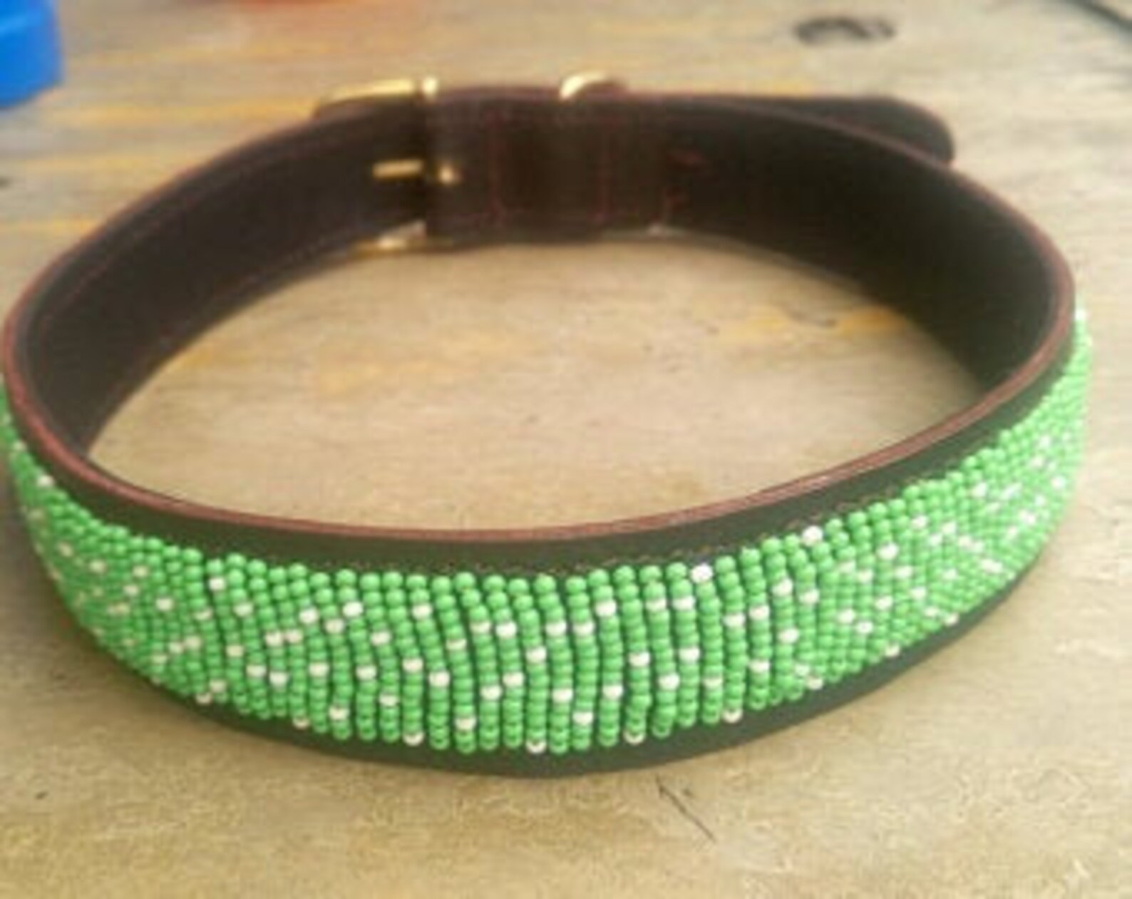 Maasai Leather Beaded Dog Collar Maasai Handmade Dog Collar Etsy
