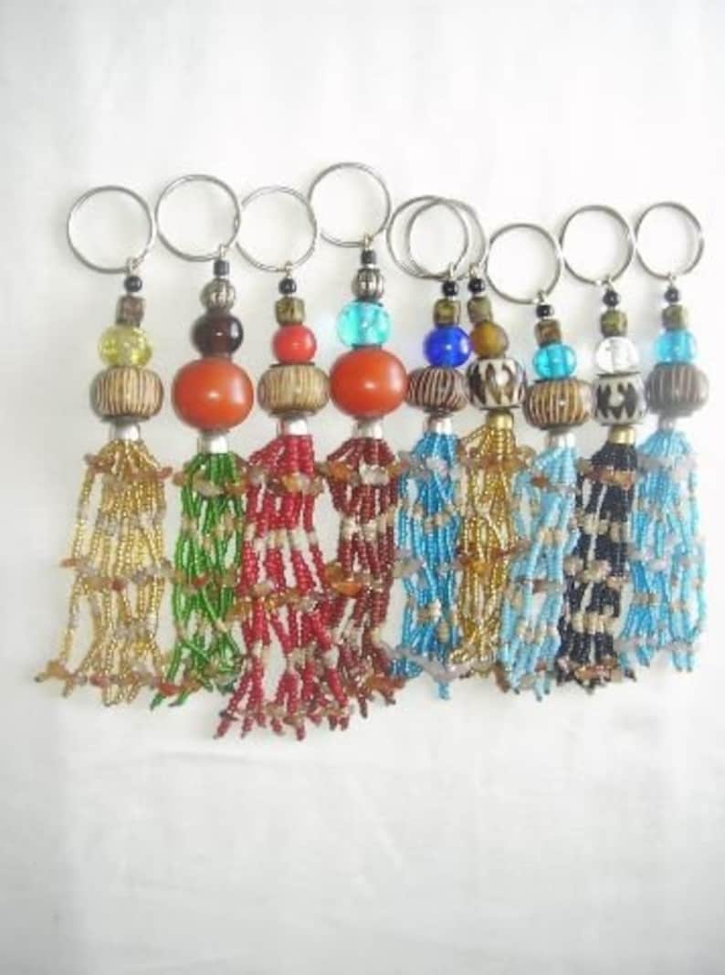African key ring Safety Key chain Handmade key chain Bone key chain Kenyan key chain Wholesale Maasai beaded key chain Bag charm