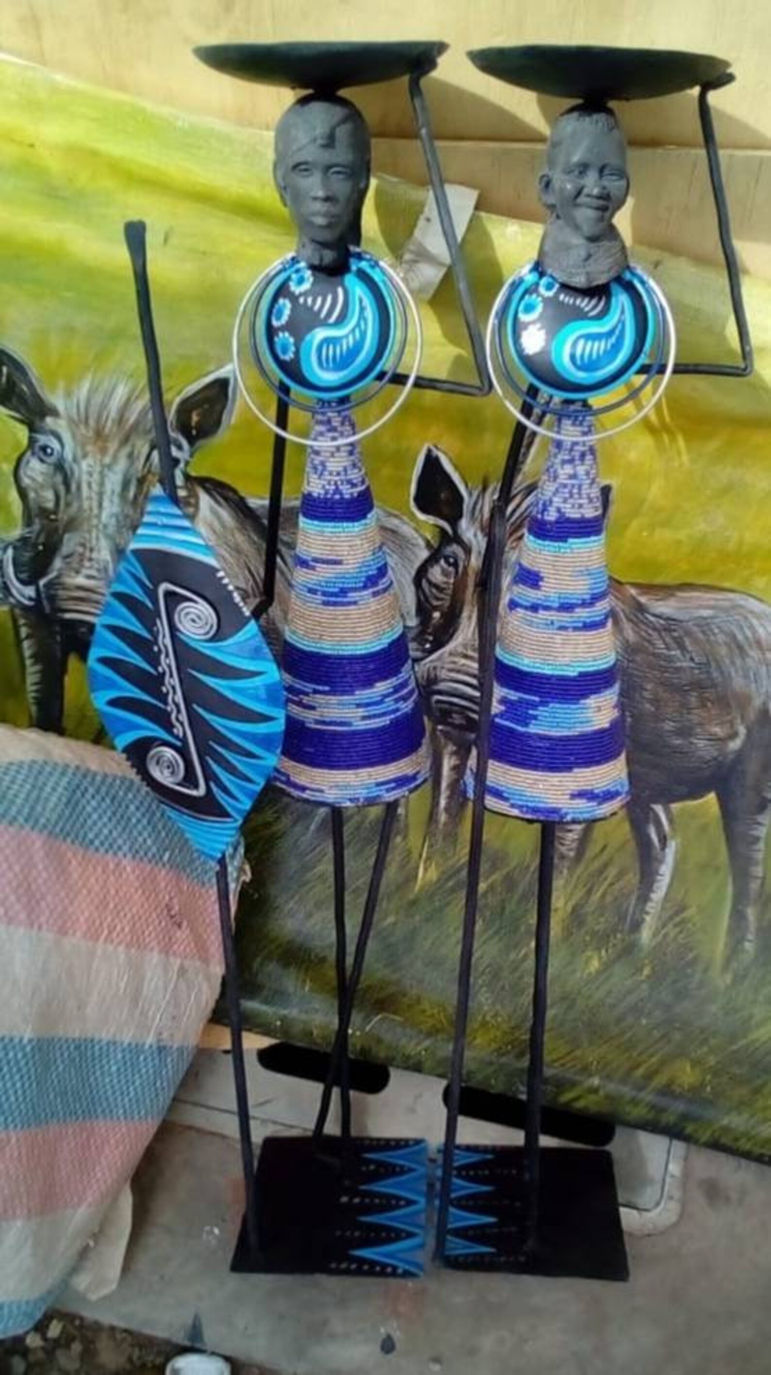 Maasai Candle Holder African Candle Holder Maasai Candle Etsy